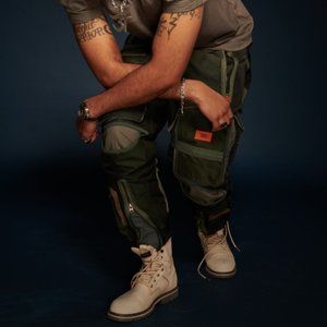 G-STAR RAW EXCLUSIVE E LUGGAGE CARGO PANTS 2 IN 1 / RARE SOLD OUT GREEN VERSION